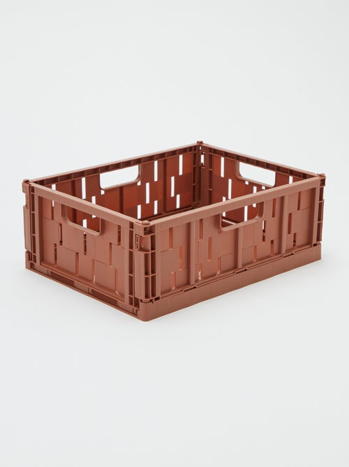 Caja de almacenamiento de plástico (34 x 25 cm) - Kiabi