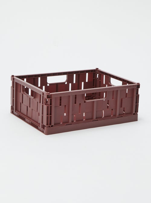 Caja de almacenamiento de plástico (34 x 25 cm) - Kiabi