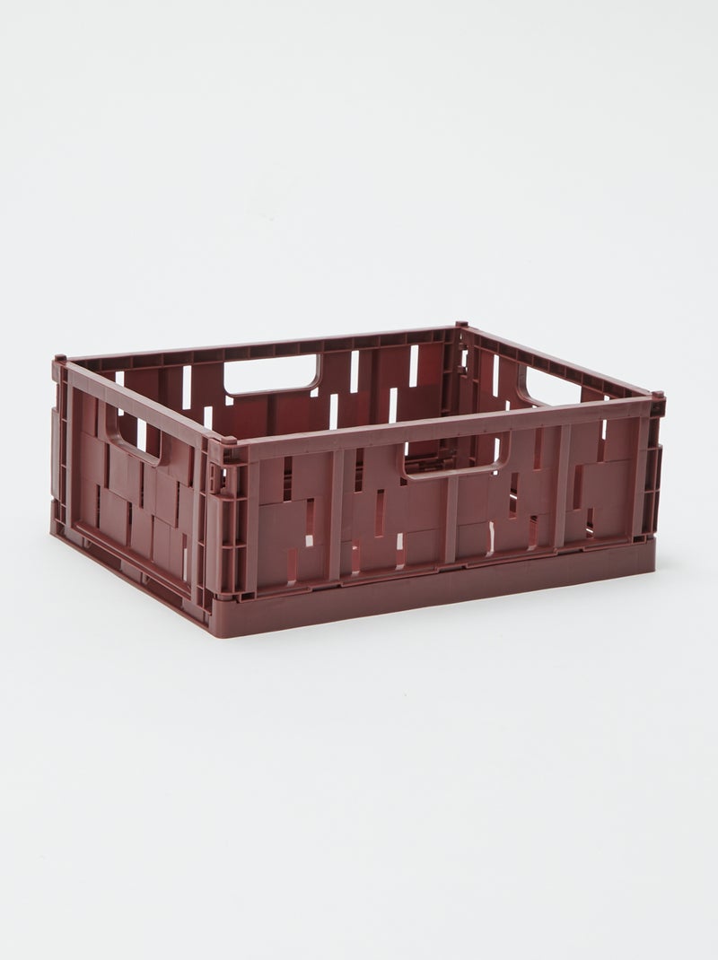 Caja de almacenamiento de plástico (34 x 25 cm) Marron - Kiabi