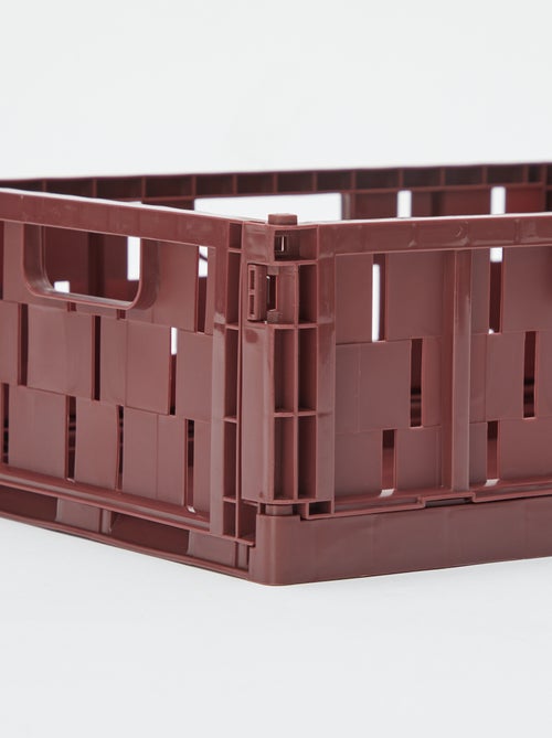 Caja de almacenamiento de plástico (34 x 25 cm) - Kiabi