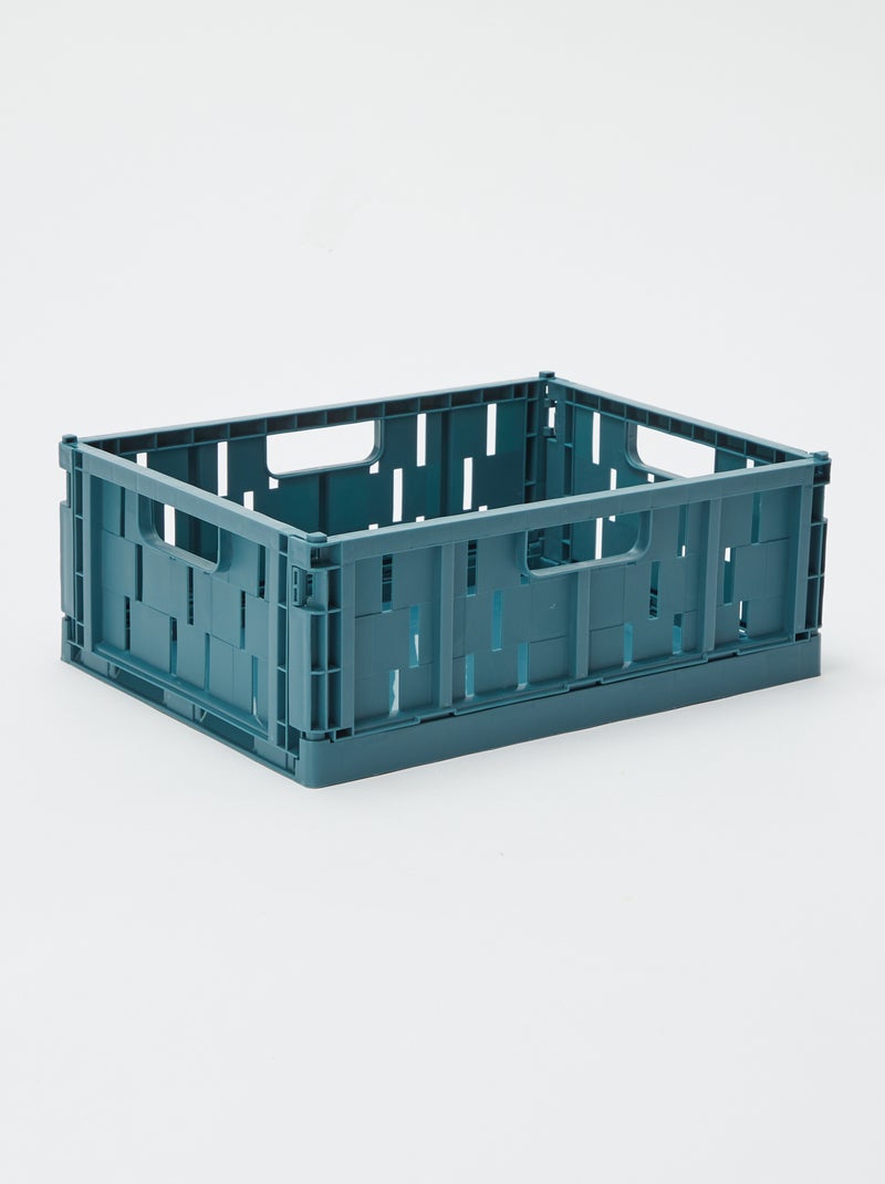 Caja de almacenamiento de plástico (34 x 25 cm) Verde - Kiabi