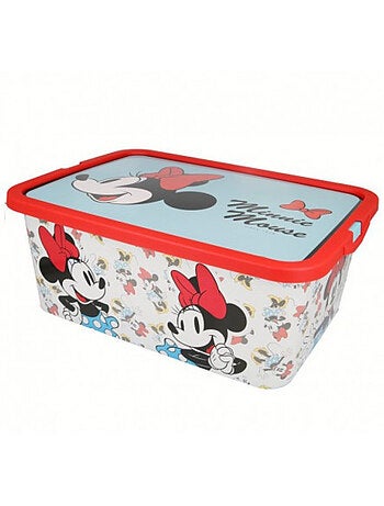 Caja de almacenamiento decorativa minnie estilo vintage – 13 l – minnie