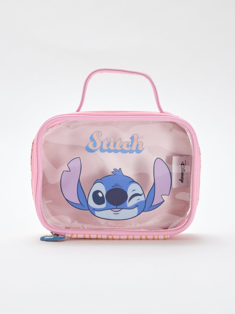 Caja de almacenamiento 'Disney' 'Stitch' transparente Rosa - Kiabi