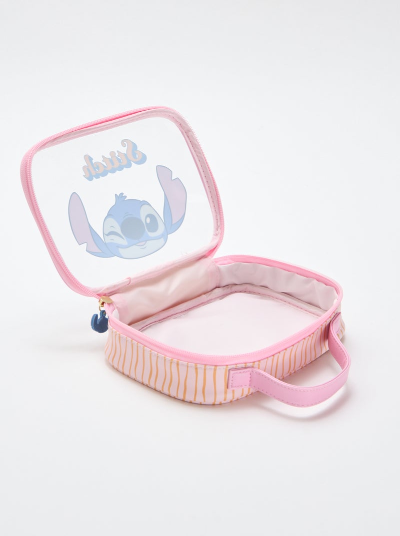 Caja de almacenamiento 'Disney' 'Stitch' transparente Rosa - Kiabi