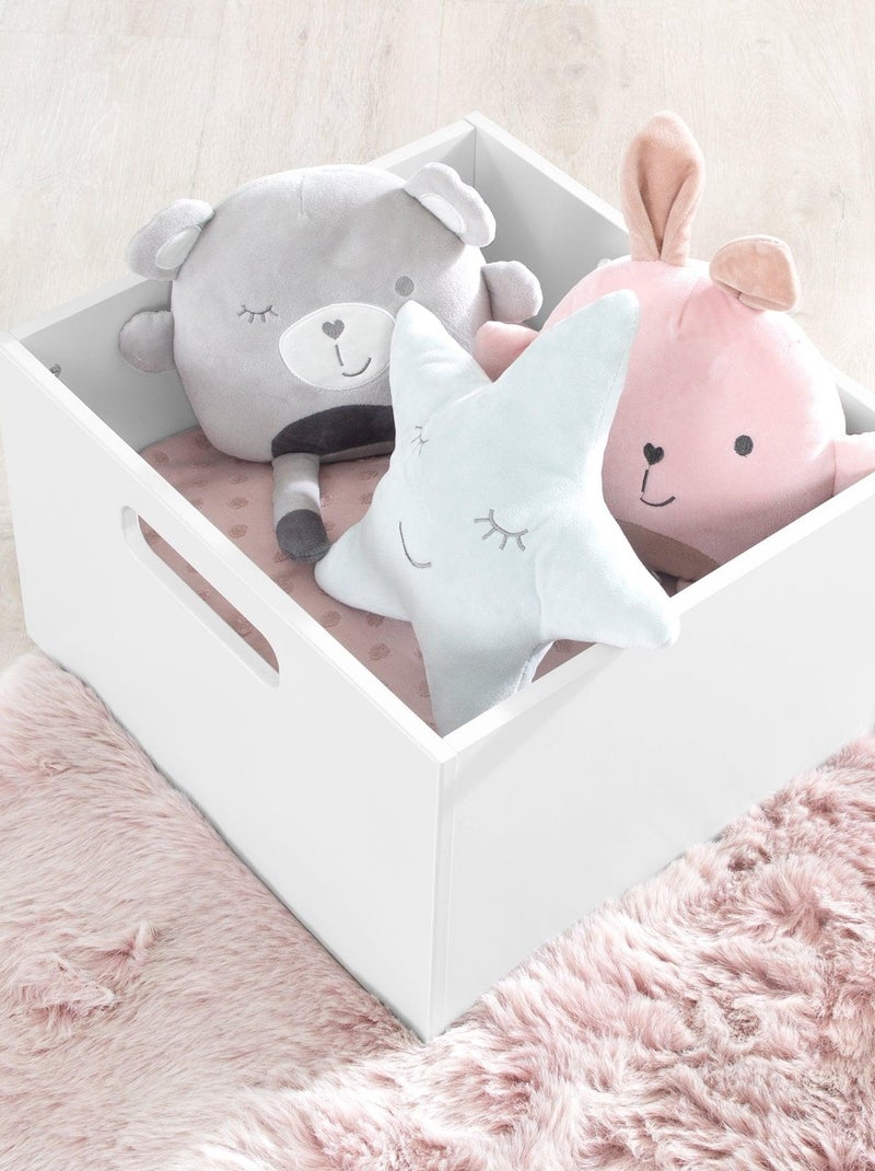 Caja de almacenamiento en madera para juguetes 'ROBA' Blanco - Kiabi