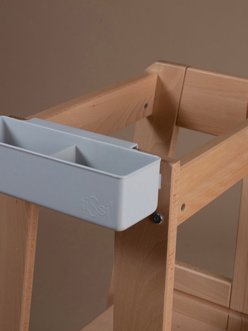 Caja de almacenamiento para torre de aprendizaje felix | tissi Gris - Kiabi