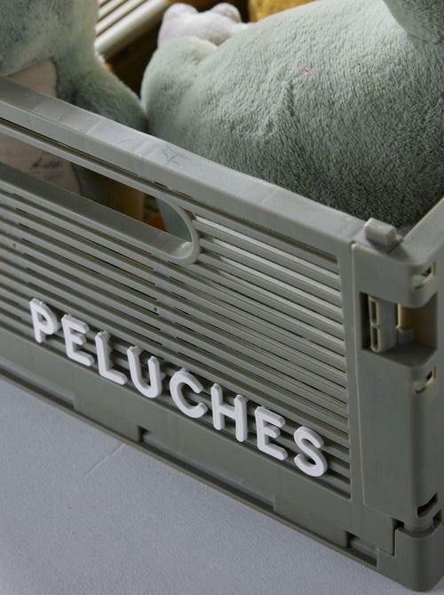 Caja de almacenamiento personalizable con letras enganchables - Kiabi