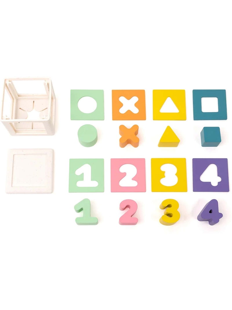 Caja de formas montessori evolutiva kuby | OPPI® Blanco - Kiabi