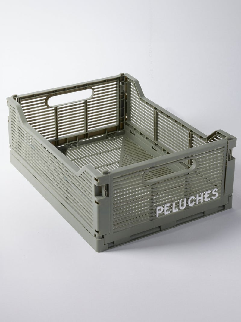 Caja de plástico con letras verde - Kiabi