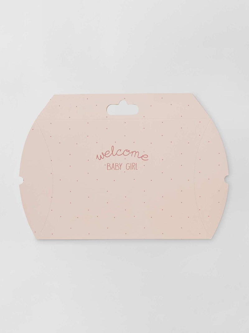 Caja de regalo 'nacimiento' ROSA - Kiabi