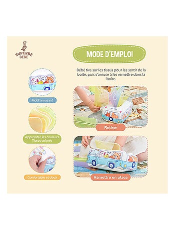 Caja de telas - Juego de estimulación temprana