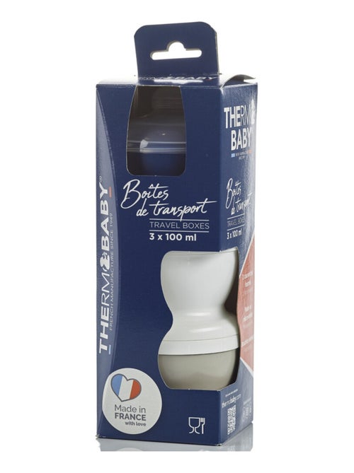 Caja de transporte de leche Thermobaby con 3 tapas apilables - Kiabi Caja de transporte de leche Thermobaby con 3 tapas apilables - Kiabi