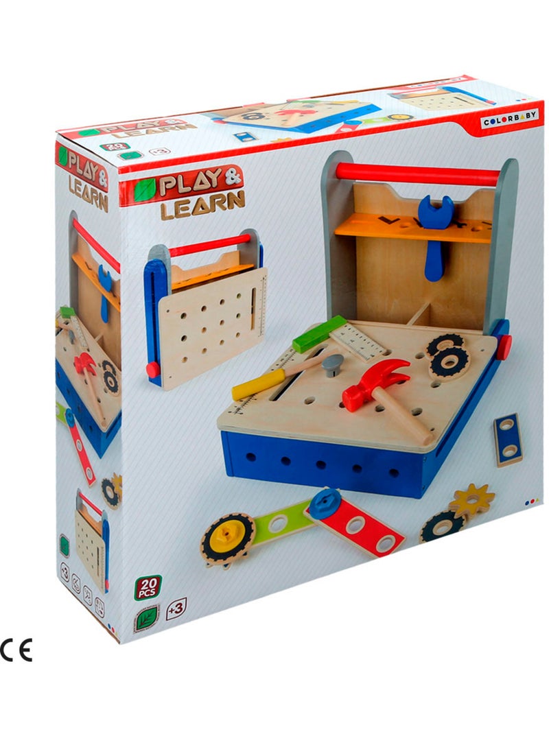 Caja herramientas de madera plegable WOOMAX N/D - Kiabi