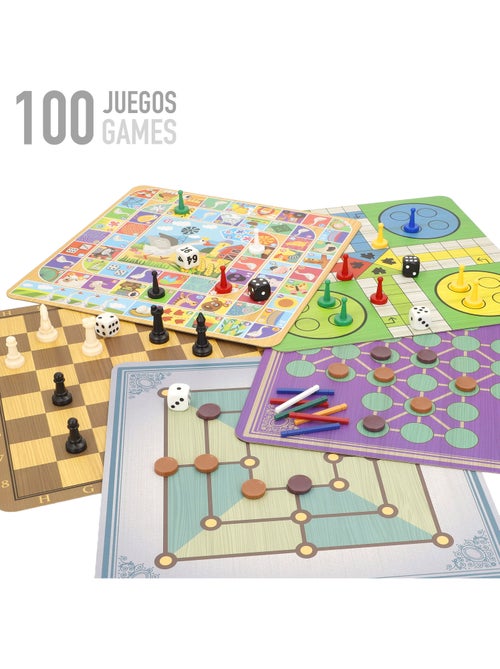 Caja metálica 100 juegos de mesa + 6 años cb games - Kiabi