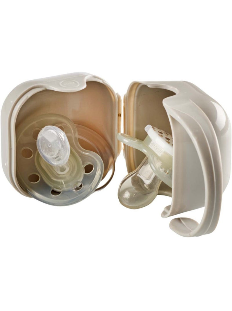 Caja para chupetes Thermobaby, hasta dos chupetes, PP Beige gris - Kiabi