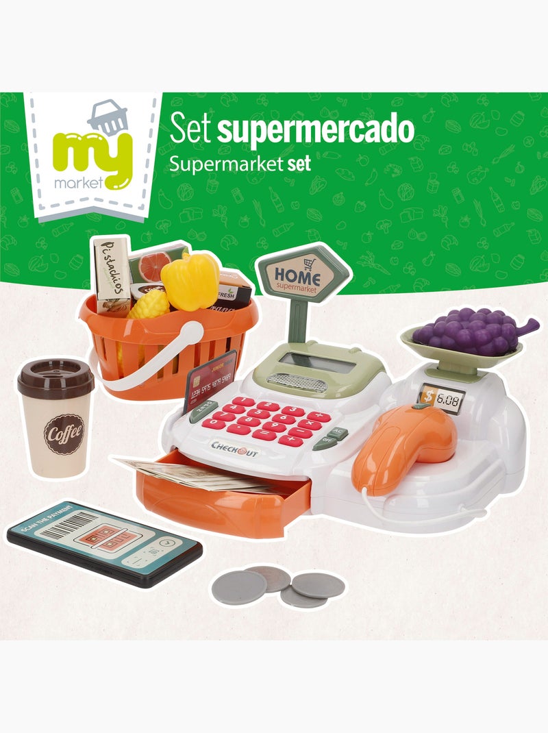 Caja registradora interactiva c/luz y sonido my home N/D - Kiabi