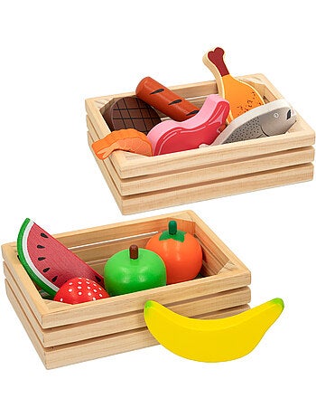 Cajas con alimentos de madera WOOMAX