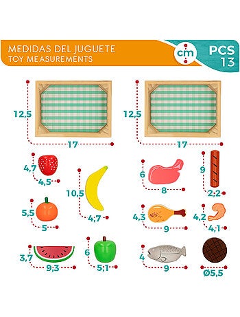 Cajas con alimentos de madera WOOMAX