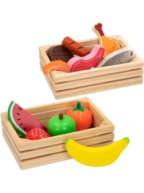 Cajas con alimentos de madera WOOMAX - Kiabi