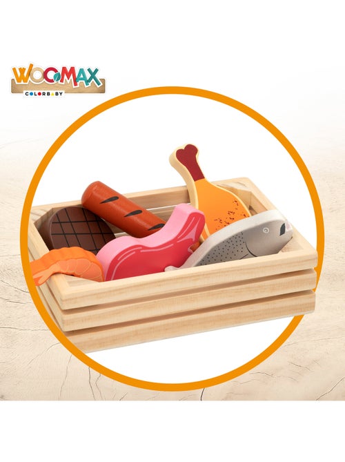 Cajas con alimentos de madera WOOMAX - Kiabi