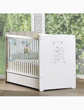 Cajón de madera para cuna 120x60, - BABYPRICE