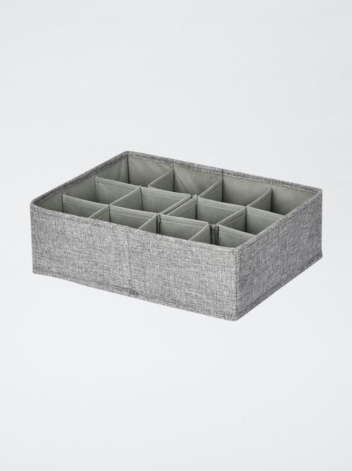 Cajón organizador de lino - 12 compartimentos - Kiabi