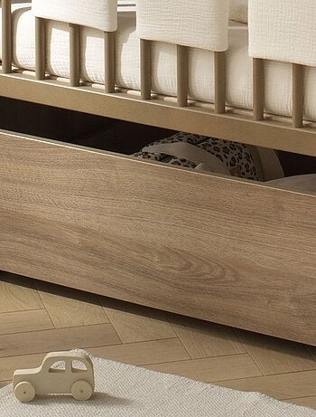 Cajón para cuna combinada convertible, roble decoración madera - SAUTHON
