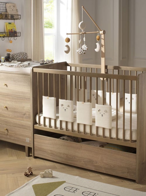 Cajón para cuna combinada convertible, roble decoración madera - SAUTHON - Kiabi