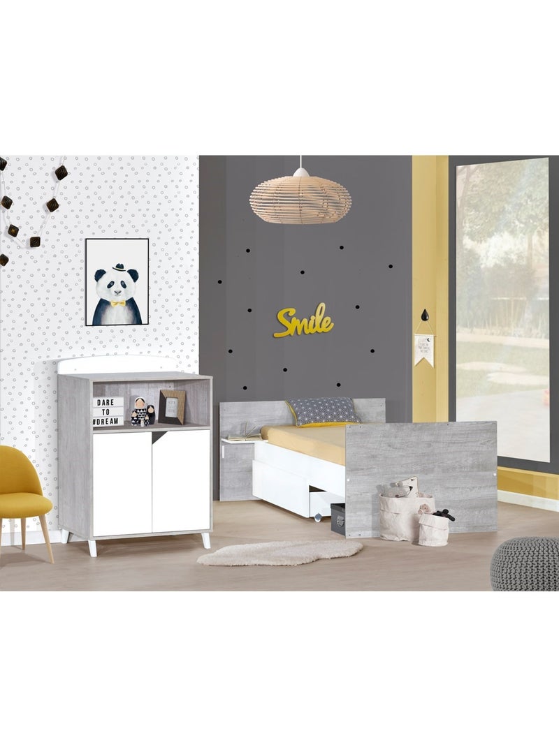 Cajón para cuna de madera - BABYPRICE Blanco - Kiabi