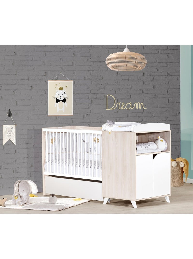 Cajón para cuna de madera - BABYPRICE Blanco - Kiabi