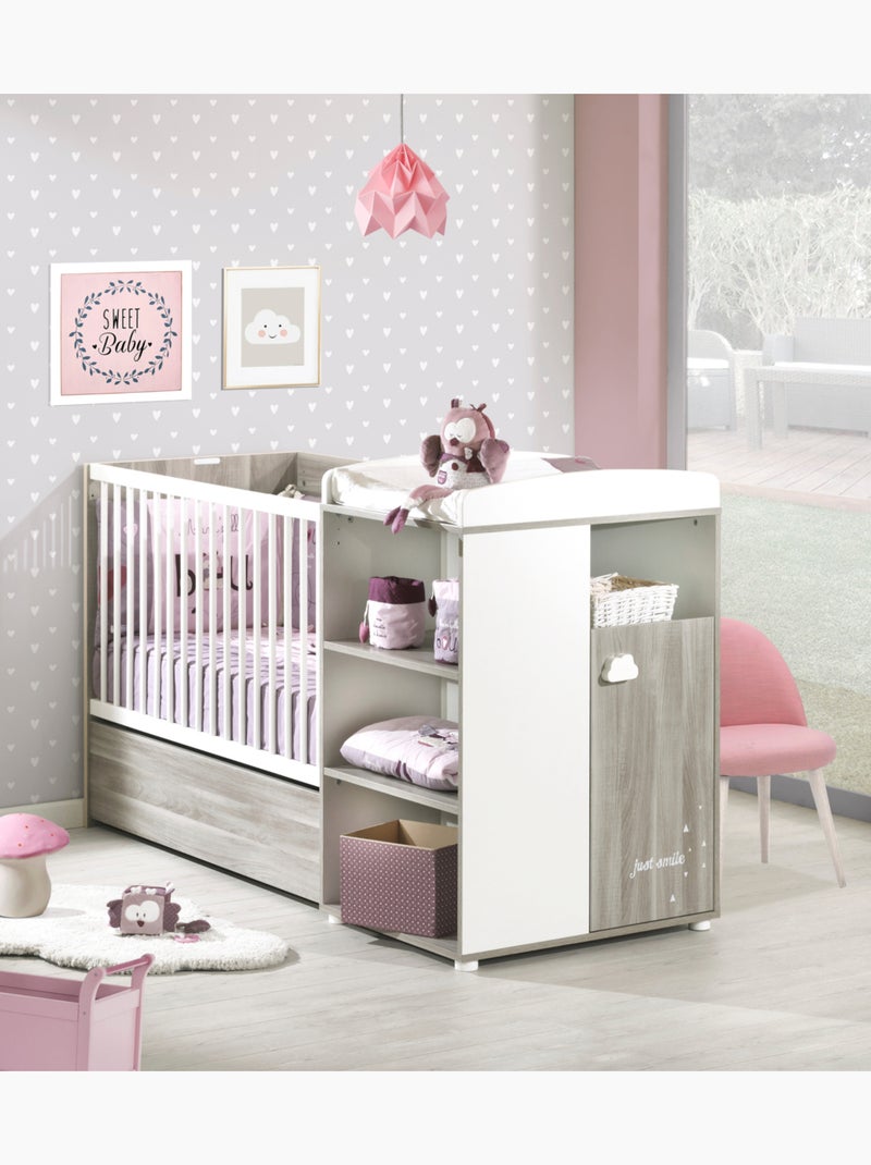 Cajón para cuna de madera - BABYPRICE Gris - Kiabi