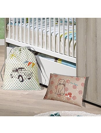 Cajón para cuna de madera blanca - BABYPRICE
