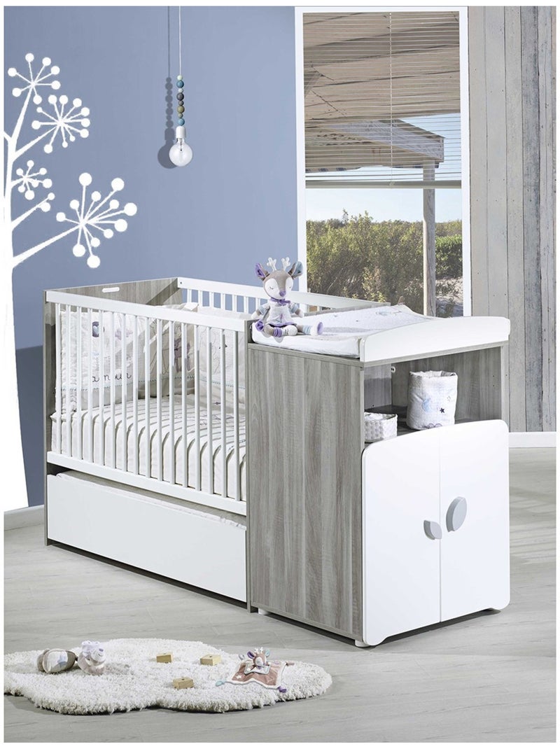 Cajón para cuna de madera blanca - babyprice Blanco - Kiabi