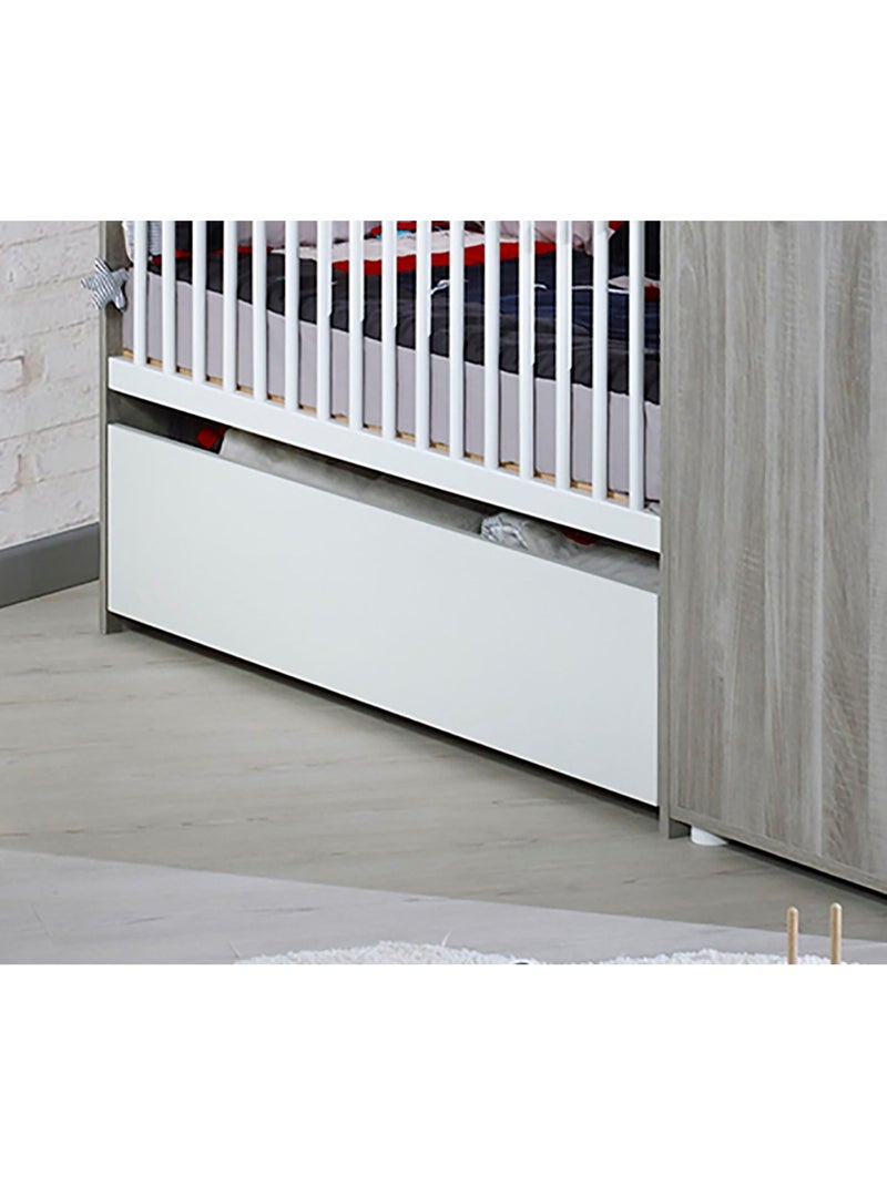 Cajón para cuna de madera blanca - babyprice Blanco - Kiabi