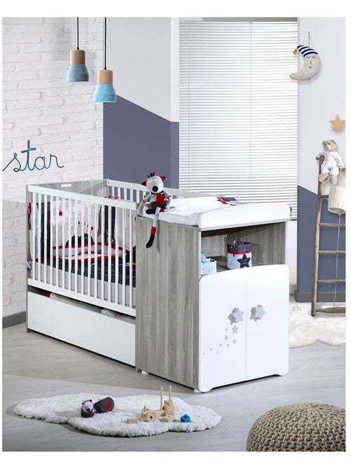Cajón para cuna de madera blanca - babyprice - Kiabi Cajón para cuna de madera blanca - babyprice - Kiabi