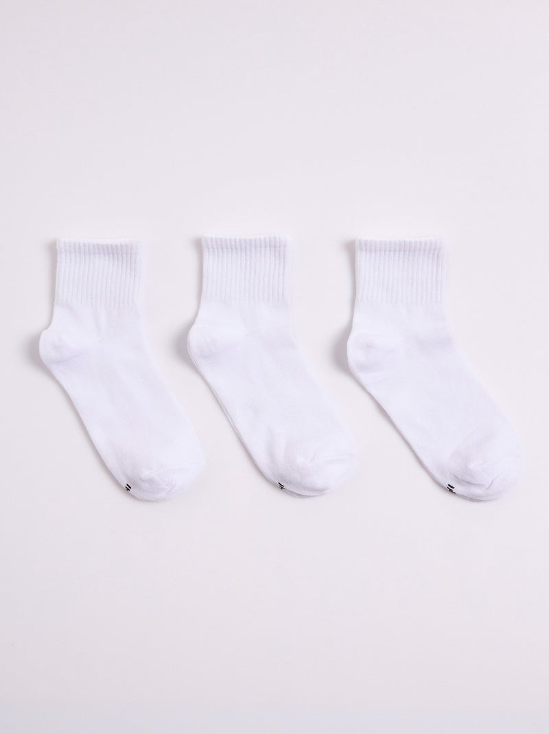 calcetines acanalados - AFIBEL Blanco - Kiabi