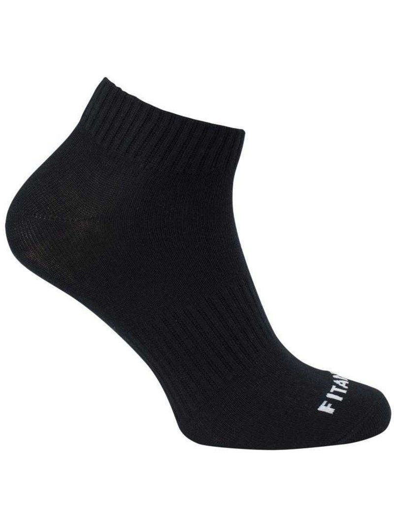 Calcetines al tobillo numiko para adultos unisex - packs de 3 - fitanu Negro - Kiabi