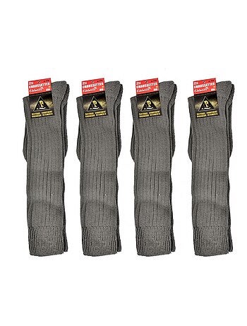 Calcetines altos hombre Algodón - Pack de 4