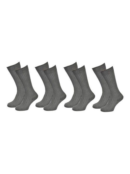 Calcetines altos hombre Algodón - Pack de 4 - Kiabi