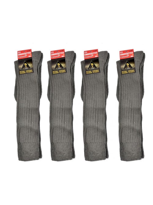 Calcetines altos hombre Algodón - Pack de 4 - Kiabi