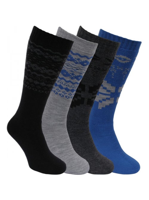 Calcetines altos hombre pack de 4 - Kiabi