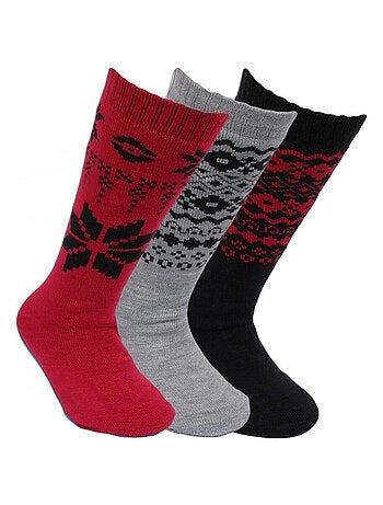 Calcetines altos niño pack de 3