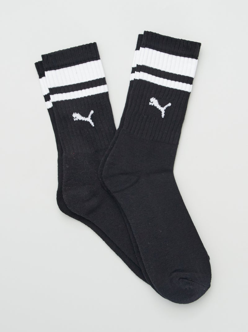 Calcetines altos 'Puma' - Pack de 2 NEGRO - Kiabi