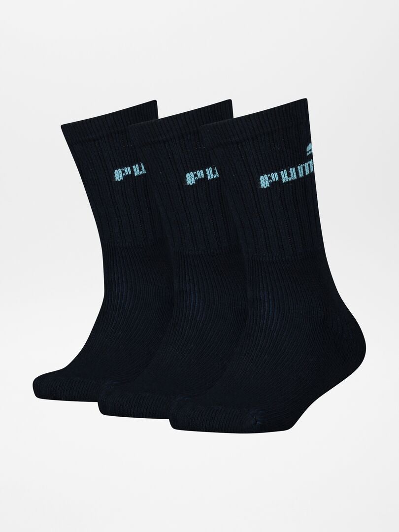 Calcetines altos 'Puma' - Pack de 3 NEGRO - Kiabi