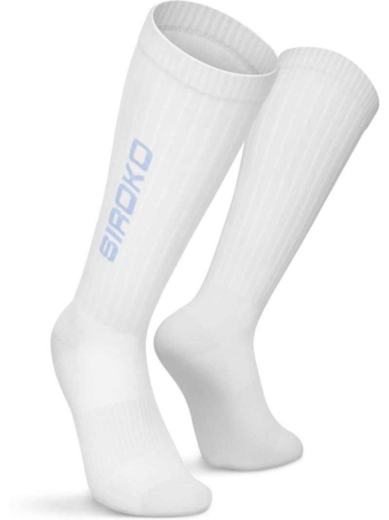 Calcetines altos tenis tenis hombre y mujer tripoints Blanco - Kiabi