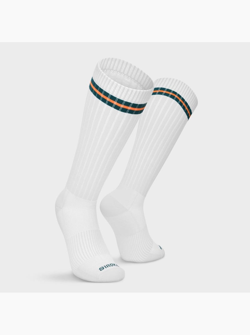 Calcetines altos tenis tenis hombre y mujer tripoints heritage Blanco - Kiabi