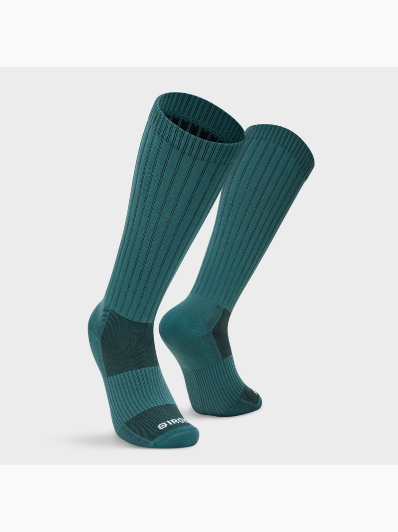 Calcetines altos tenis tenis hombre y mujer tripoints Verde - Kiabi