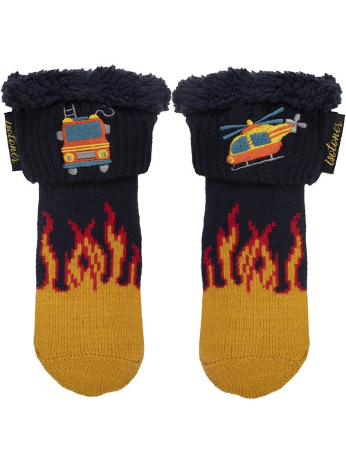 Calcetines antideslizantes bombero de punto garçon Isotoner - Kiabi