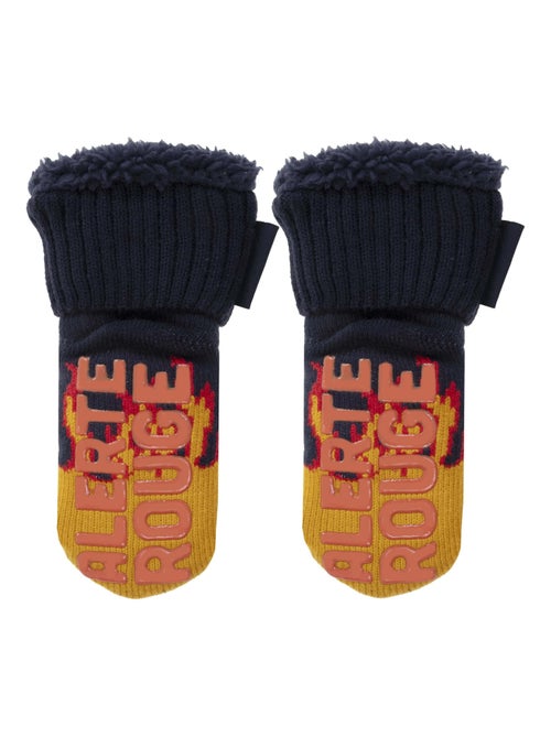 Calcetines antideslizantes bombero de punto garçon Isotoner - Kiabi