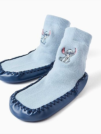 Calcetines antideslizantes con suela antideslizante y Stitch